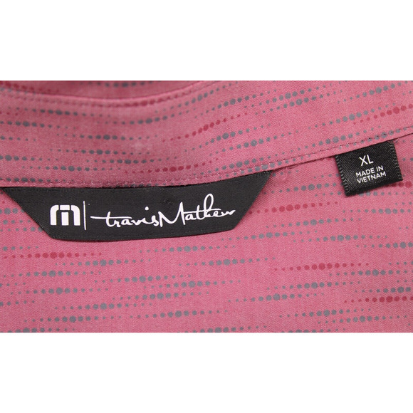 Travis Mathew Men's Short Sleeve Lightweight Shirt Brick Red Size XL - Picture 5 of 7